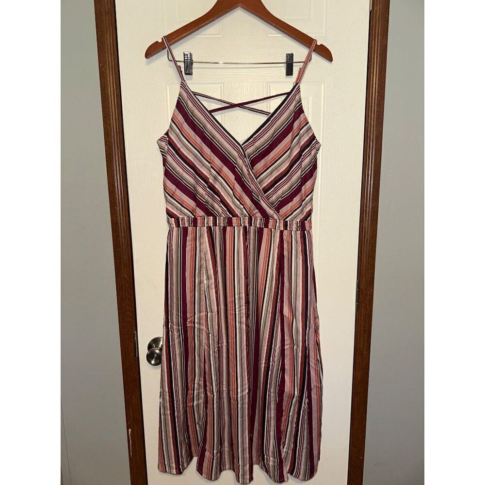 NWT Maurice’s stripe mid-length dress Size Medium‎ - Picture 3 of 15